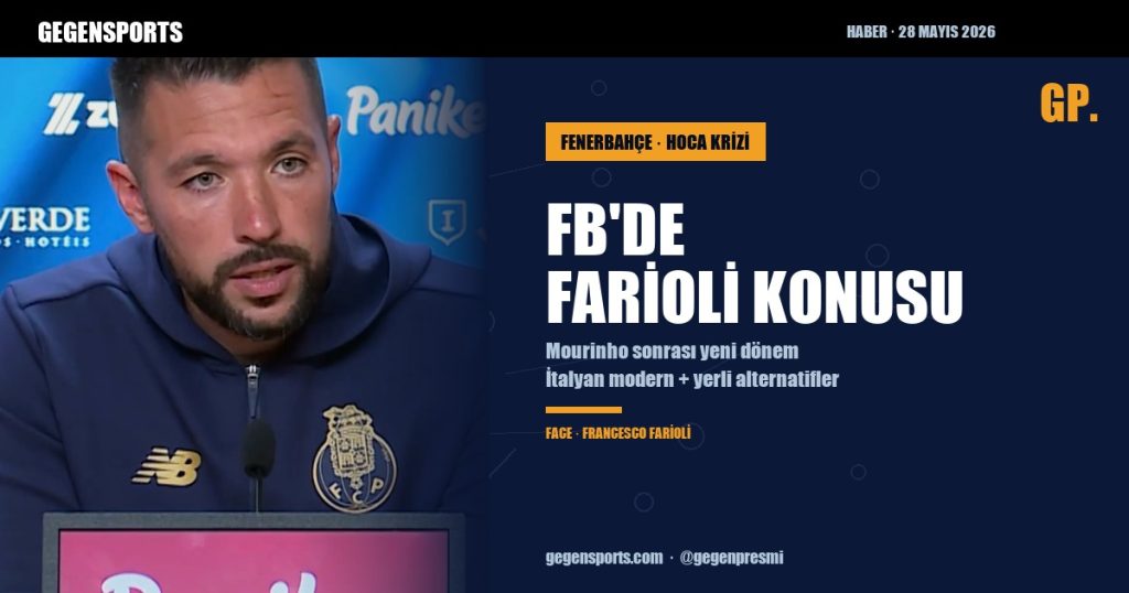 Fenerbahçe’de Mourinho Sonrası Hoca Arayışı — Francesco Farioli Adı Öne Çıkıyor