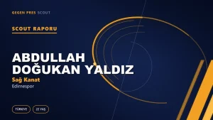 Abdullah Doğukan Yaldız Scout Raporu — Edirnespor | TFF 3.Lig 22 Yaş Sağ Kanat