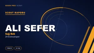 Ali Sefer Scout Raporu — 24 Erzincanspor | TFF 2.Lig 23 Yaş Sağ Bek