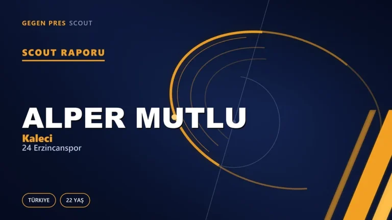 Alper Mutlu Scout Raporu — 24 Erzincanspor | TFF 2.Lig 22 Yaş Kaleci
