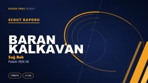 Baran Kalkavan Scout Raporu — Polatlı 1926 SK | TFF 3.Lig 21 Yaş Sağ Bek