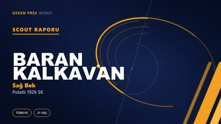 Baran Kalkavan Scout Raporu — Polatlı 1926 SK | TFF 3.Lig 21 Yaş Sağ Bek