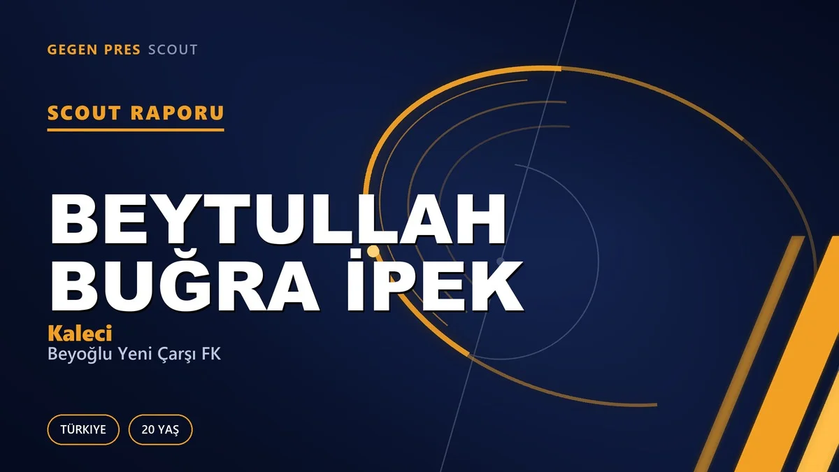 Beytullah Buğra İpek Scout Raporu — Beyoğlu Yeni Çarşı FK | TFF 2.Lig 20 Yaş Kaleci