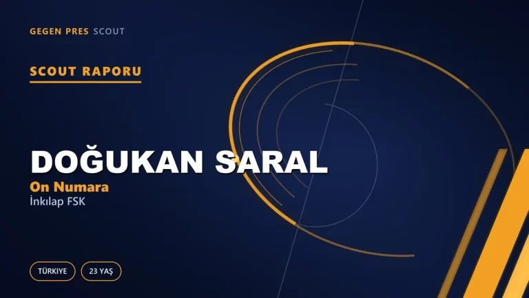 Doğukan Saral Scout Raporu — İnkılap FSK | TFF 3.Lig 23 Yaş On Numara