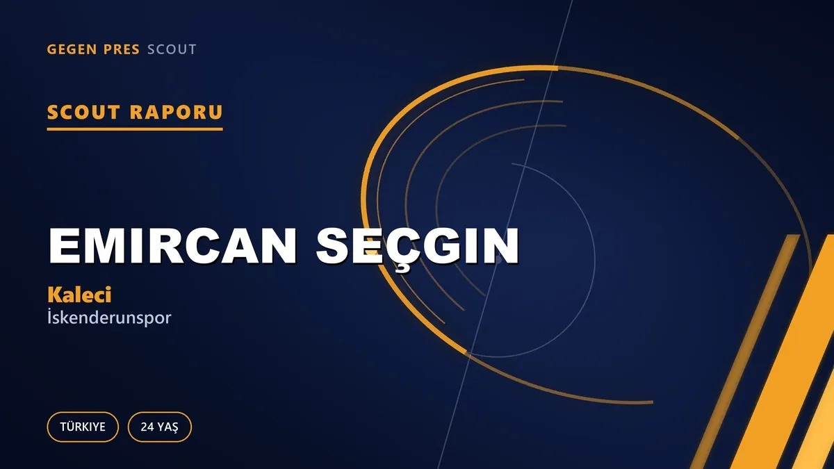 Emircan Seçgin Scout Raporu — İskenderunspor | TFF 2.Lig 24 Yaş Kaleci