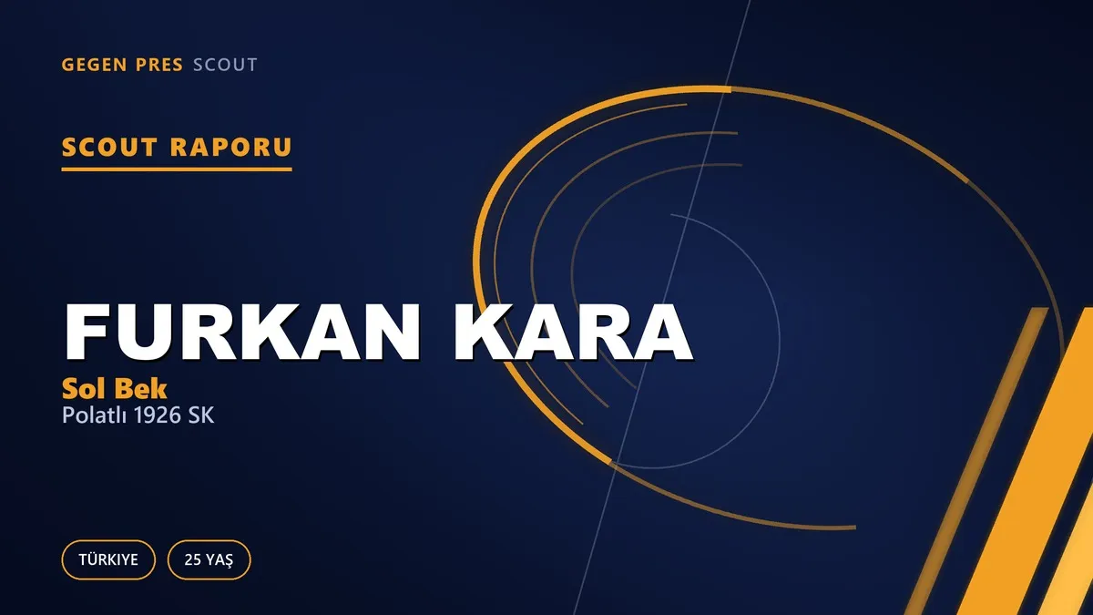 Furkan Kara Scout Raporu — Polatlı 1926 SK | TFF 3.Lig 25 Yaş Sol Bek