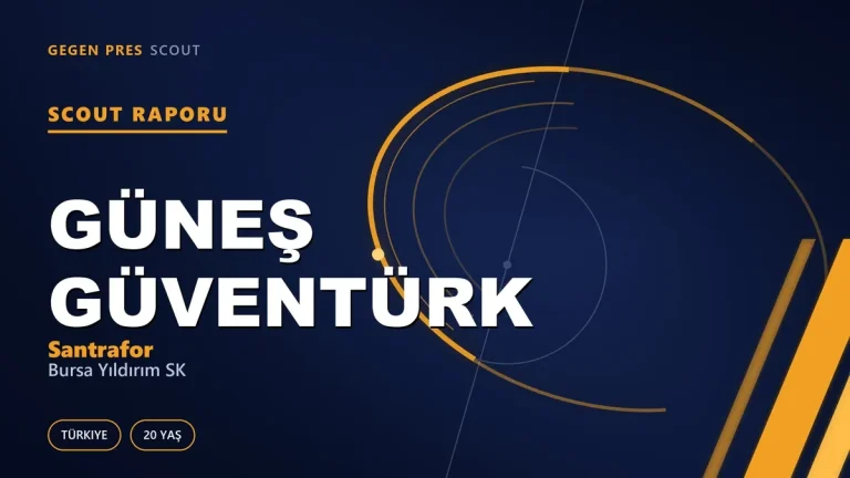 Güneş Güventürk Scout Raporu — Bursa Yıldırım SK | TFF 3.Lig 20 Yaş Santrafor