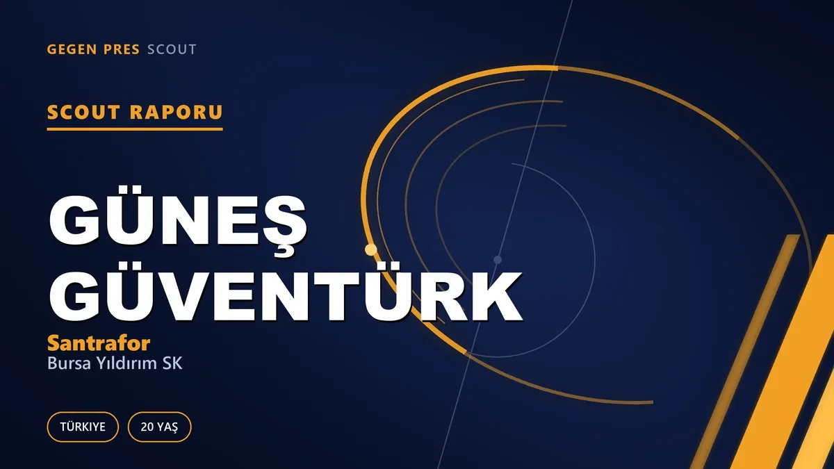 Güneş Güventürk Scout Raporu — Bursa Yıldırım SK | TFF 3.Lig 20 Yaş Santrafor