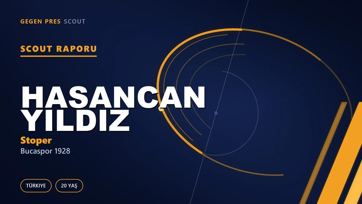 Hasancan Yıldız Scout Raporu — Bucaspor 1928 | TFF 2.Lig 20 Yaş Stoper