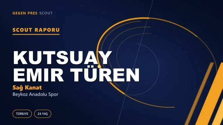 Kutsuay Emir Türen Scout Raporu — Beykoz Anadolu Spor | TFF 2.Lig 24 Yaş Sağ Kanat