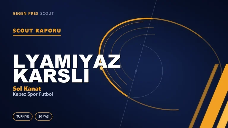 Lyamıyaz Karslı Scout Raporu — Kepez Spor Futbol | TFF 2.Lig 20 Yaş Sol Kanat