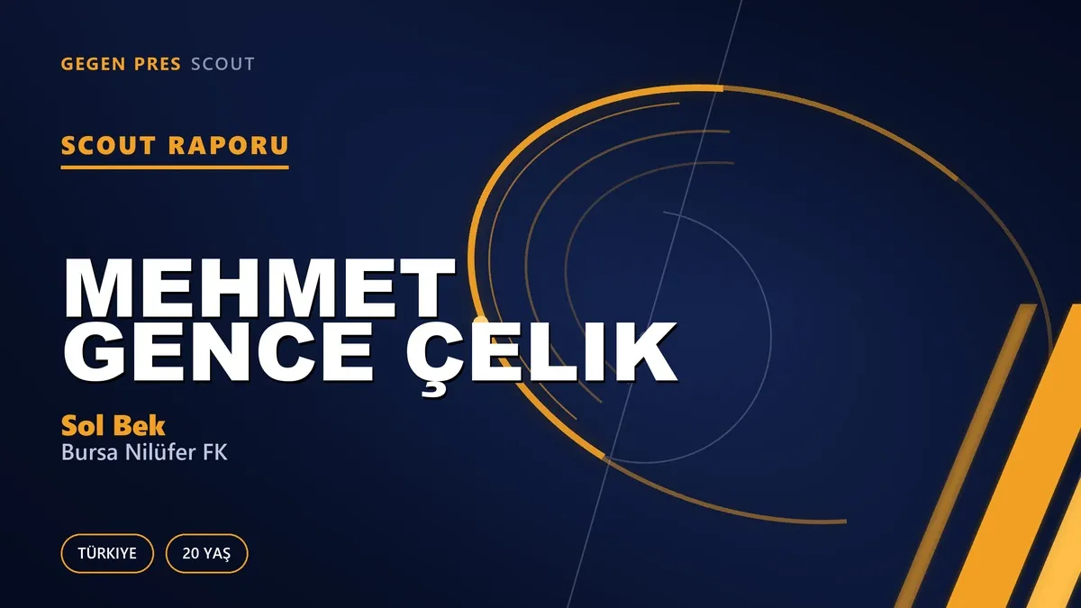 Mehmet Gence Çelik Scout Raporu — Bursa Nilüfer FK | TFF 3.Lig 20 Yaş Sol Bek