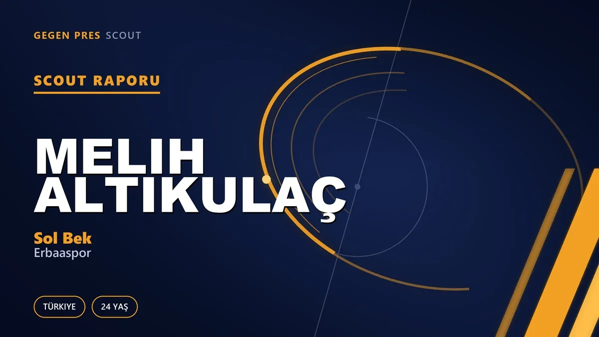 Melih Altıkulaç Scout Raporu — Erbaaspor | TFF 2.Lig 24 Yaş Sol Bek