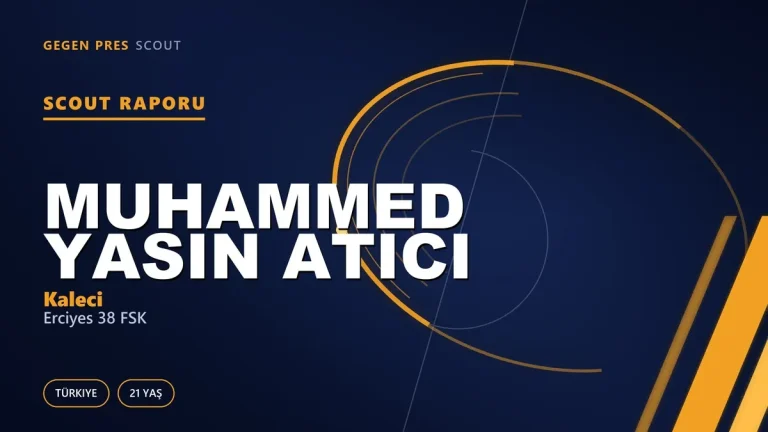 Muhammed Yasin Atıcı Scout Raporu — Erciyes 38 FSK | TFF 3.Lig 21 Yaş Kaleci