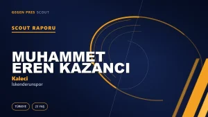 Muhammet Eren Kazancı Scout Raporu — İskenderunspor | TFF 2.Lig 23 Yaş Kaleci