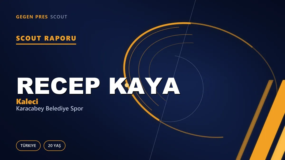 Recep Kaya Scout Raporu — Karacabey Belediye Spor | TFF 2.Lig 20 Yaş Kaleci
