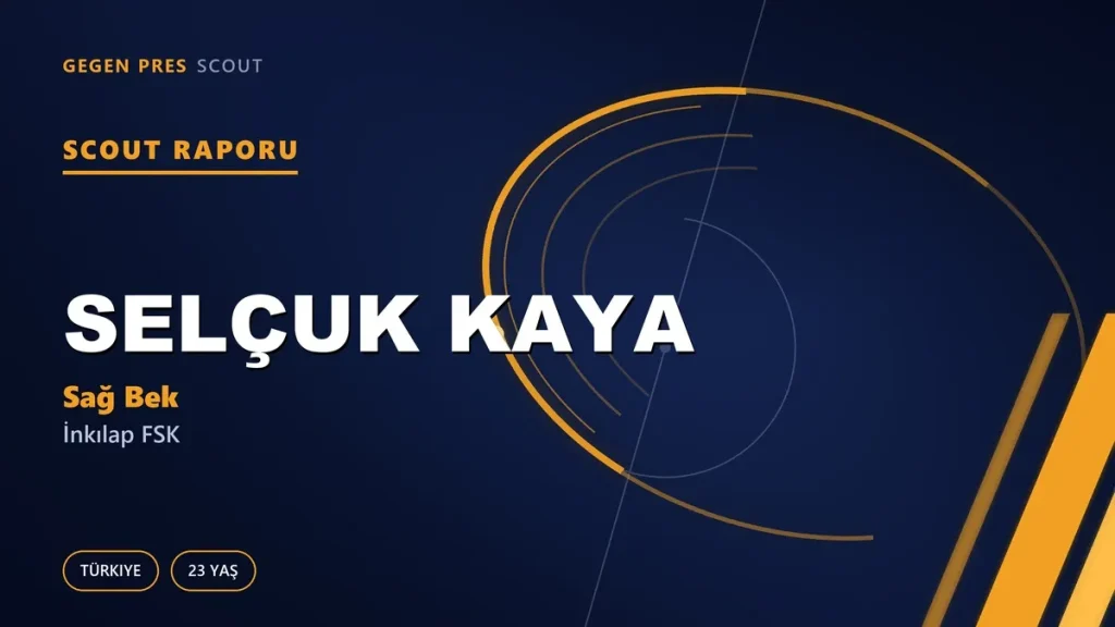 Selçuk Kaya Scout Raporu — İnkılap FSK | TFF 3.Lig 23 Yaş Sağ Bek