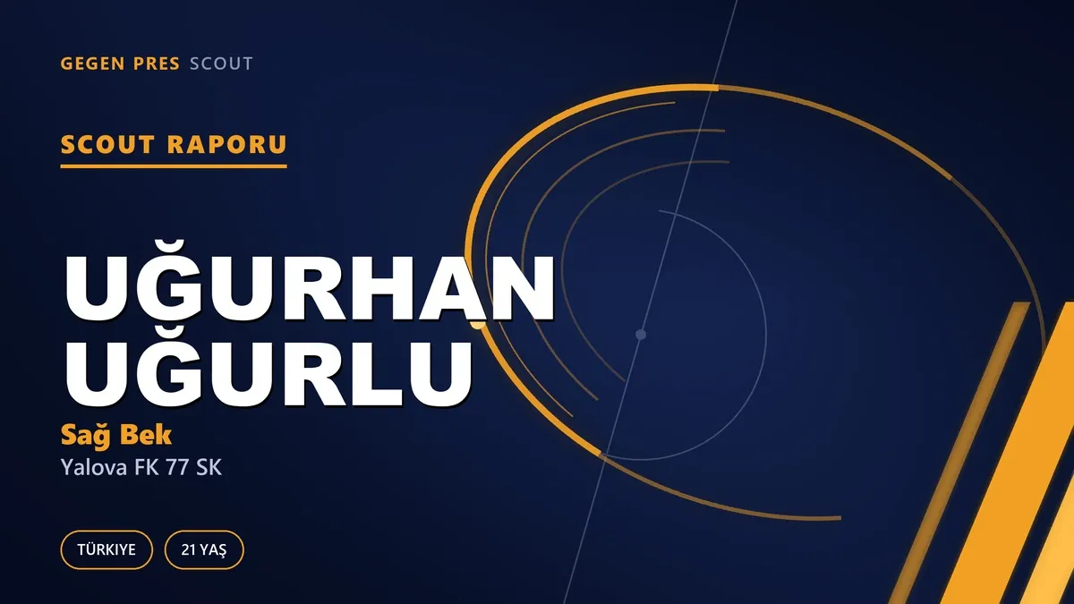 Uğurhan Uğurlu Scout Raporu — Yalova FK 77 SK | TFF 3.Lig 21 Yaş Sağ Bek