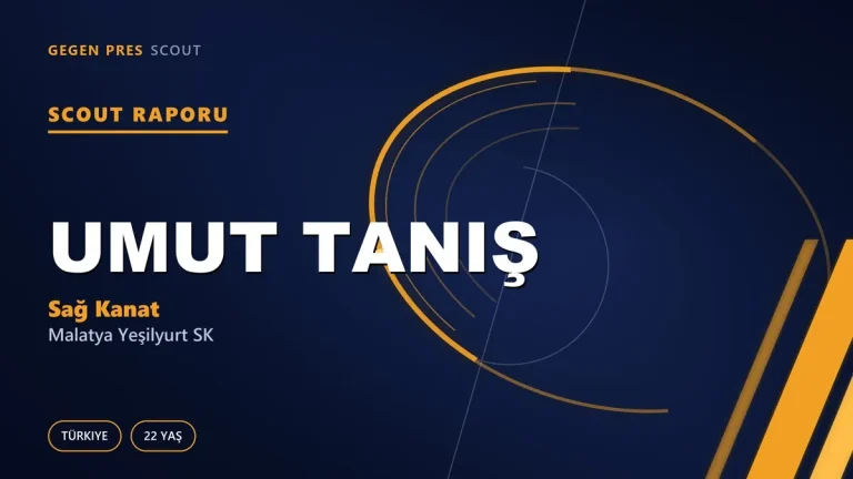 Umut Taniş Scout Raporu — Malatya Yeşilyurt SK | TFF 3.Lig 22 Yaş Sağ Kanat
