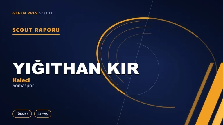 Yiğithan Kır Scout Raporu — Somaspor | TFF 2.Lig 24 Yaş Kaleci