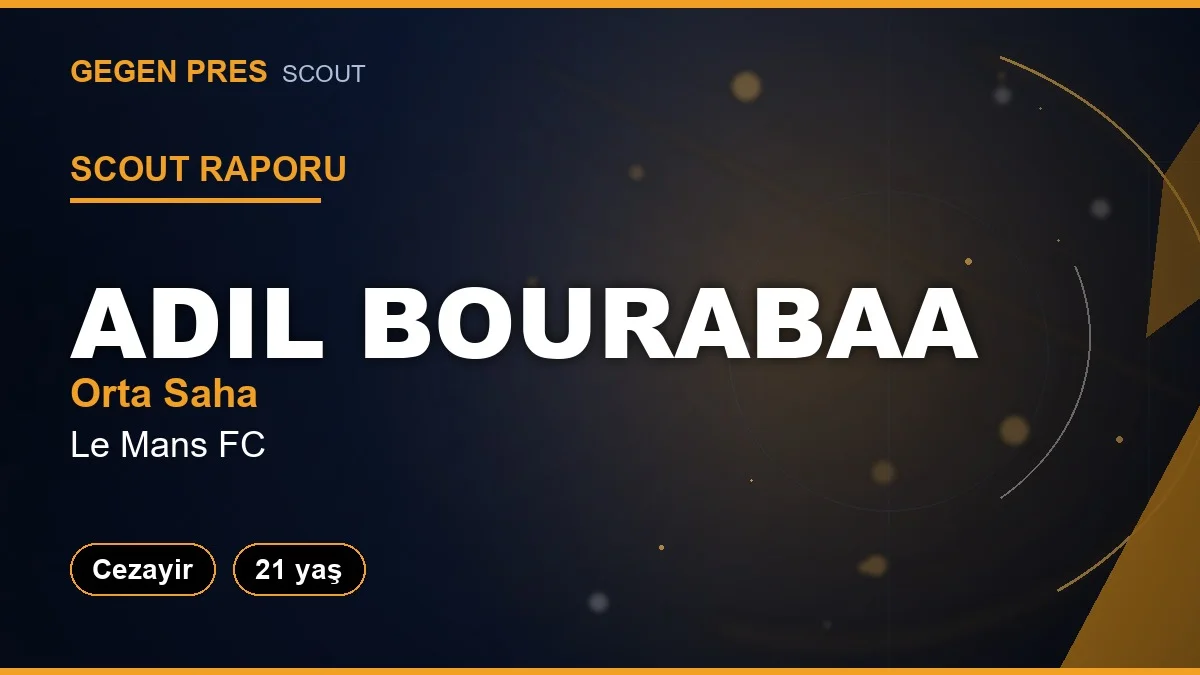 Scout Raporu: Adil Bourabaa