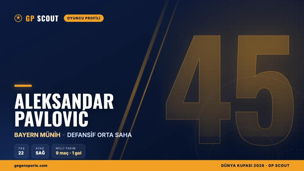 Aleksandar Pavlović kimdir? Bayern Münih’in genç orta sahası, kariyeri