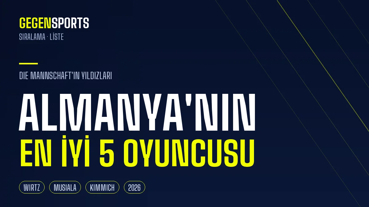 Almanya’nın En İyi 5 Oyuncusu (2026): Die Mannschaft’ın Yıldızları