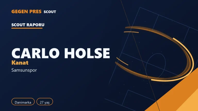 Carlo Holse raporu: 8 gol 3 asist, ısı haritası — açık kaynak oyuncu analizi