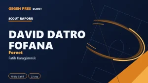 David Datro Fofana raporu: Süper Lig’de 13 maçta 6 gol — açık kaynak oyuncu analizi