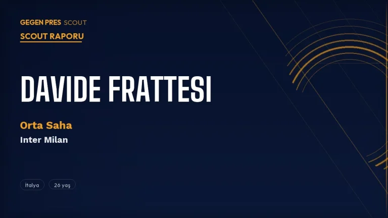 Davide Frattesi Scout Raporu 2026: Galatasaray Ocak’ta Milano’ya Gitti — Transfer Olur mu?