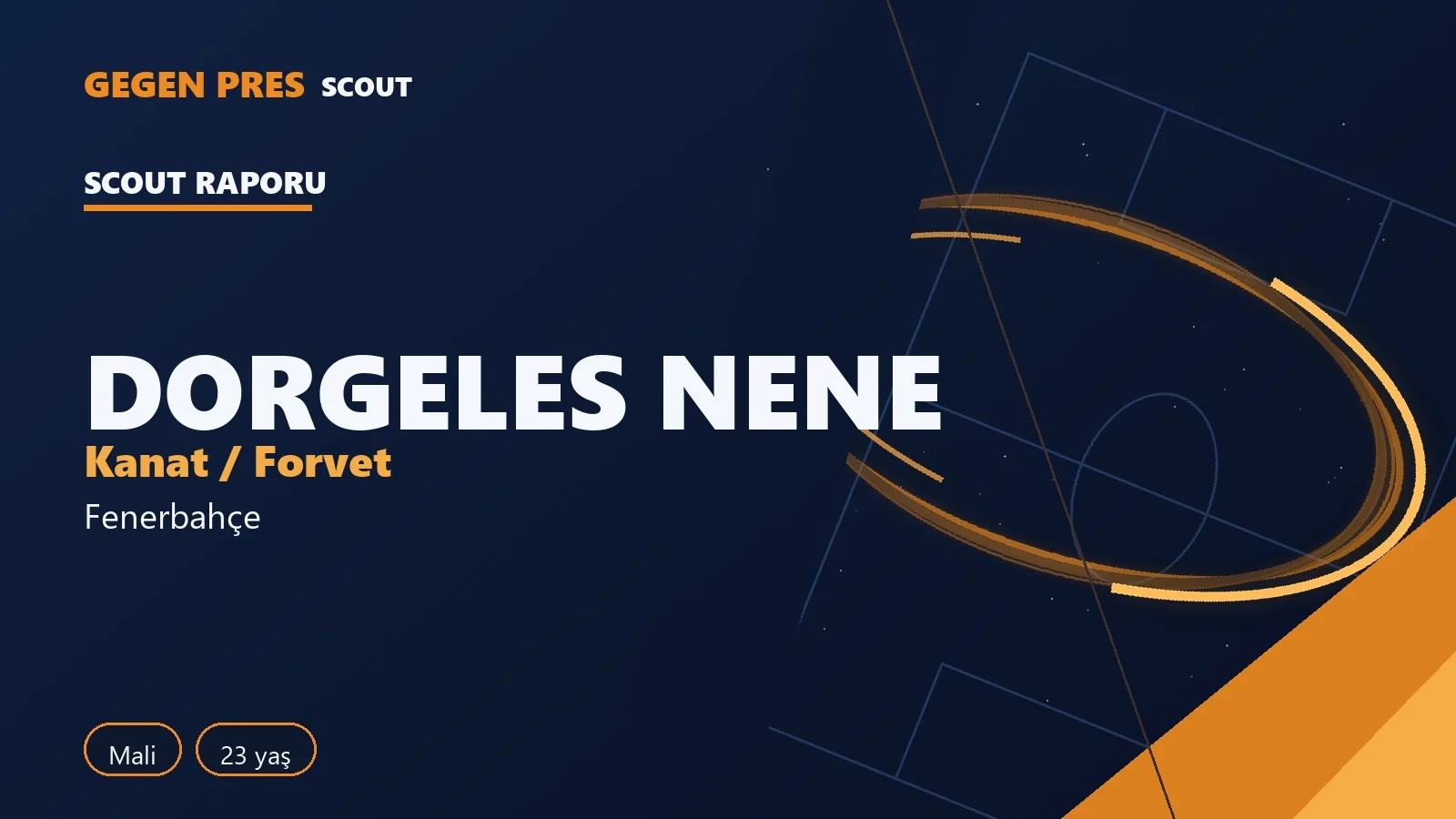 Dorgeles Nene raporu: 9 gol 3 asist, ısı haritası — açık kaynak oyuncu analizi
