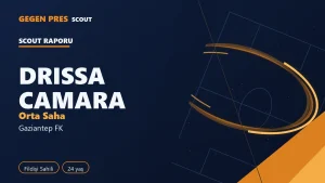 Drissa Camara raporu: 3 gol 6 asist, ısı haritası — açık kaynak oyuncu analizi