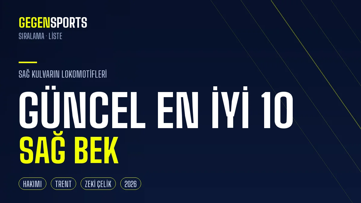 Dünyanın Güncel En İyi 10 Sağ Beki (2026): Sağ Kulvarın Modern Lokomotifleri
