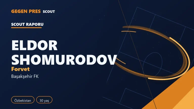 Eldor Shomurodov raporu: Süper Lig’de 34 maçta 22 gol — açık kaynak oyuncu analizi