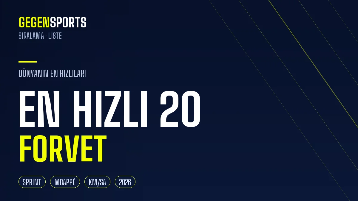 Dünyanın En Hızlı 20 Forveti (2026): Gol Çizgisine Koşan Hız Canavarları