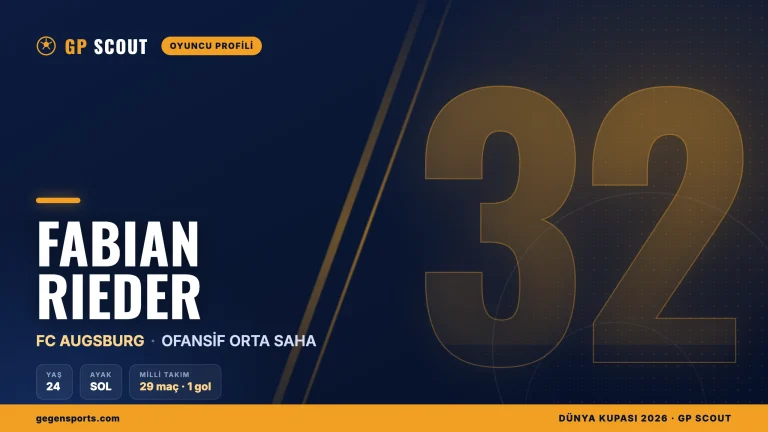 Fabian Rieder kimdir? Augsburg’un yaratıcı sol ayaklı orta sahası, kariyeri