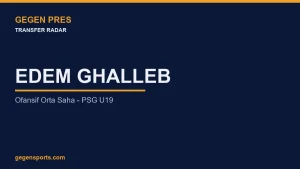 Bursaspor altyapısına model isim: PSG’li Tunuslu Ghalleb