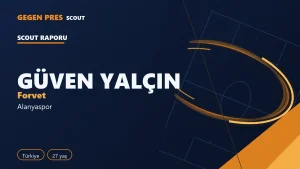Güven Yalçın raporu: Süper Lig’de 28 maçta 8 gol — açık kaynak oyuncu analizi