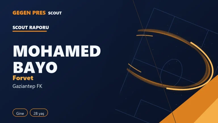 Mohamed Bayo raporu: Süper Lig’de 29 maçta 15 gol — açık kaynak oyuncu analizi