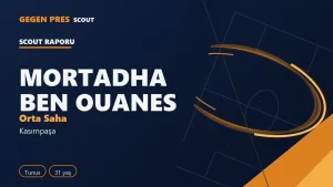 Mortadha Ben Ouanes raporu: 2 gol 6 asist, ısı haritası — açık kaynak oyuncu analizi