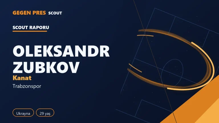 Oleksandr Zubkov raporu: 4 gol 7 asist, ısı haritası — açık kaynak oyuncu analizi