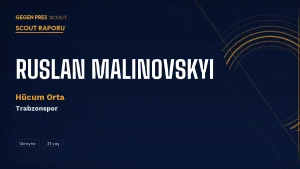 Ruslan Malinovskyi Scout Raporu 2026: Trabzonspor’un Sert Şutlu Ukraynalı 10 Numarası