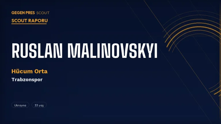 Ruslan Malinovskyi Scout Raporu 2026: Trabzonspor’un Sert Şutlu Ukraynalı 10 Numarası