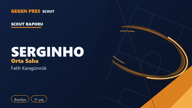 Serginho raporu: 8 gol 1 asist, ısı haritası — açık kaynak oyuncu analizi