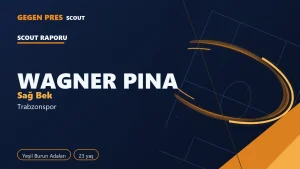 Wagner Pina raporu: Süper Lig’de 31 maç, 54 uzaklaştırma — açık kaynak oyuncu analizi
