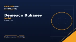 Demeaco Duhaney İstanbulspor Informe de Scouting