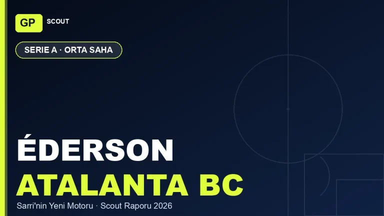 Éderson Scout Raporu 2026: Atalanta’nın Sarri Döneminde Yükselen Motoru
