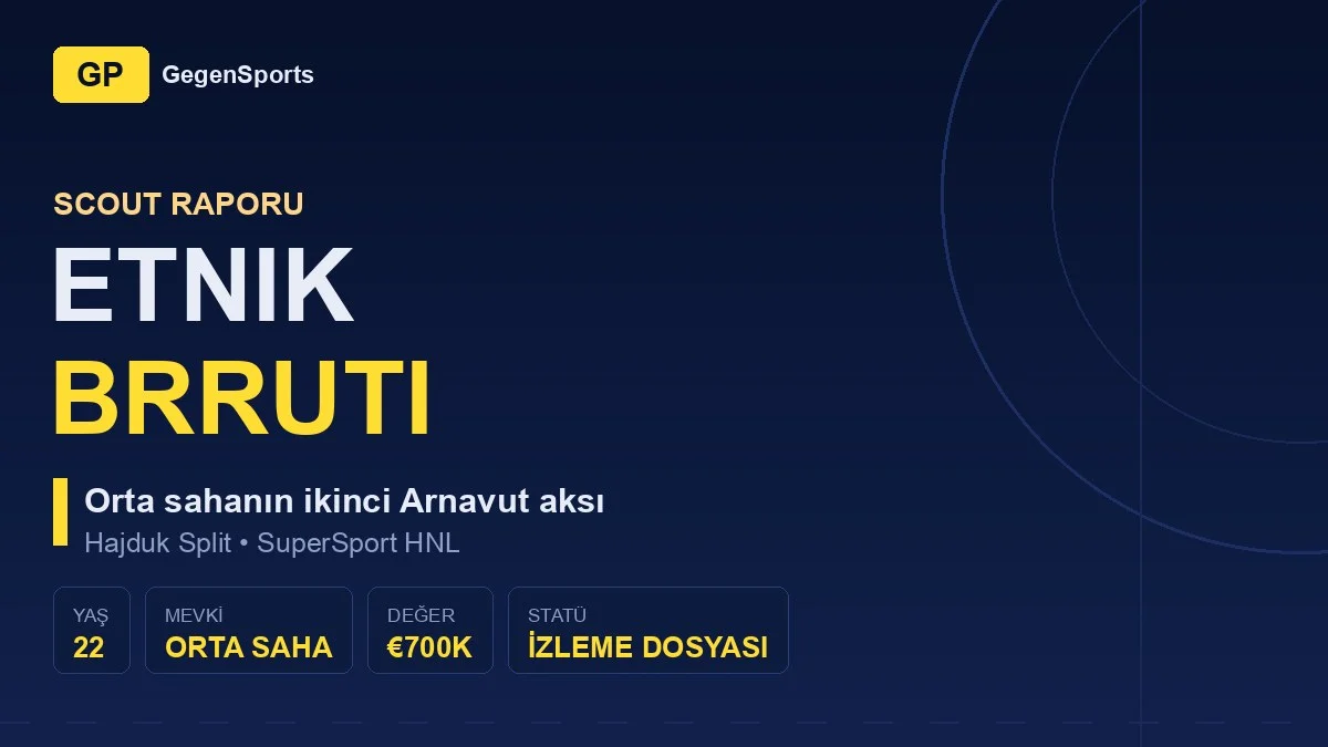 Etnik Brruti Scout Raporu: Hajduk’un İkinci Arnavut Orta Sahası Ne Vadediyor?