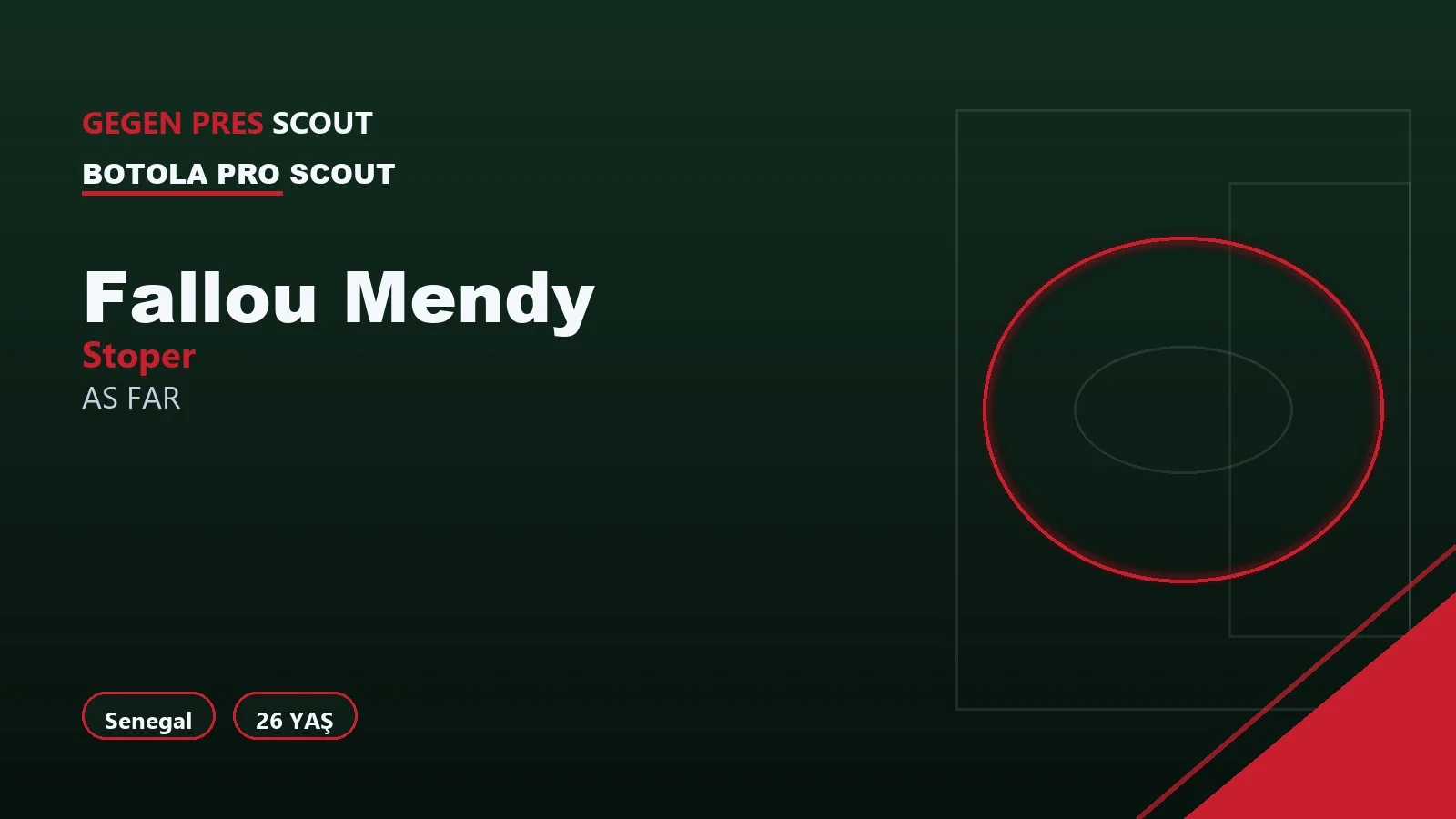 Fallou Mendy AS FAR Scout Raporu