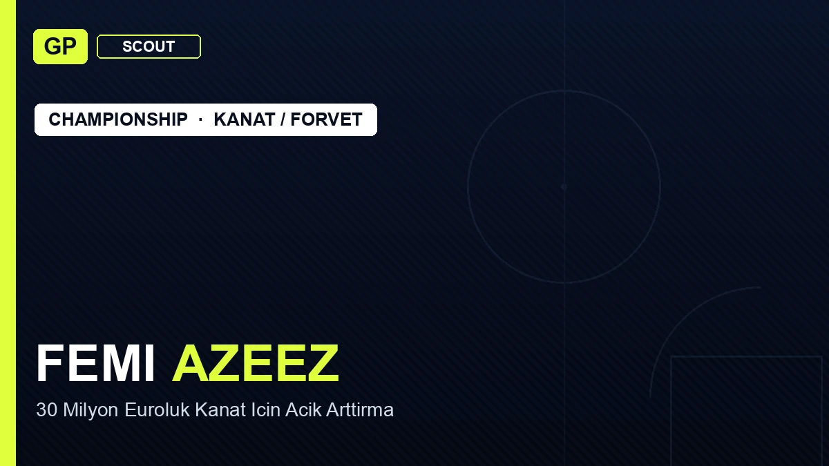 Informe de Scouting de Femi Azeez 2026: La Puja por el Extremo de 30M€ del Millwall